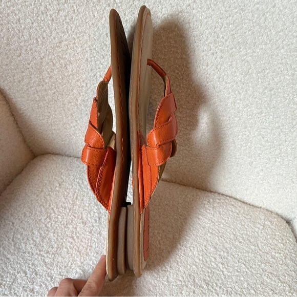 BOC Born Orange Braided Thong Sandals Flip Flops Women’s Size 9 - Picture 8 of 14